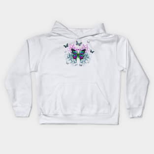 Bright Colorful Butterflies Kids Hoodie